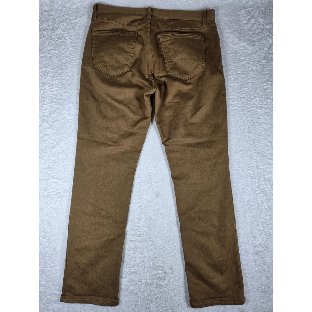 NEW Banana Republic Traveler Slim Fit Mens 33x30 Brown Spandex Stretch 700055010
